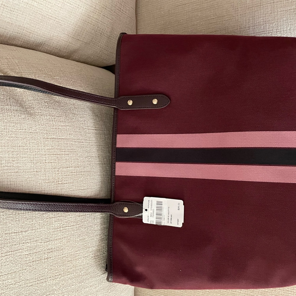 NEW MAROON COACH HANDBAG